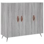 Credenza Grigio Sonoma 90x34x80 cm in Legno Multistrato