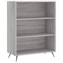 Libreria Grigio Sonoma 69,5x32,5x90 cm in Legno Multistrato