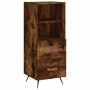 Credenza Rovere Fumo 34,5x34x90 cm in Legno Multistrato