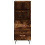 Credenza Rovere Fumo 34,5x34x90 cm in Legno Multistrato