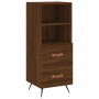 Credenza Rovere Marrone 34,5x34x90 cm in Legno Multistrato