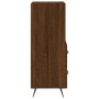 Credenza Rovere Marrone 34,5x34x90 cm in Legno Multistrato