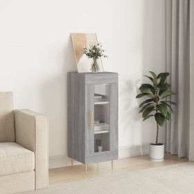 Credenza Grigio Sonoma 34,5x34x90 cm in Legno Multistrato