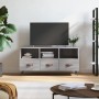 Mobile TV Grigio Sonoma 102x36x50 cm in Legno Multistrato