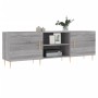 Mobile Porta TV Grigio Sonoma 150x30x50 cm in Legno Multistrato