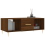 Tavolino Salotto Rovere Marrone 102x50x40 cm Legno Multistrato