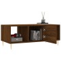 Tavolino Salotto Rovere Marrone 102x50x40 cm Legno Multistrato