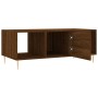 Tavolino Salotto Rovere Marrone 102x50x40 cm Legno Multistrato