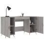 Scrivania Grigio Sonoma 140x50x75 cm in Legno Multistrato