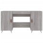 Scrivania Grigio Sonoma 140x50x75 cm in Legno Multistrato