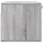 Mobile a Parete Grigio Sonoma 80x36,5x35cm in Legno Multistrato