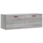 Mobile a Parete Grigio Sonoma 100x36,5x35 cm Legno Multistrato