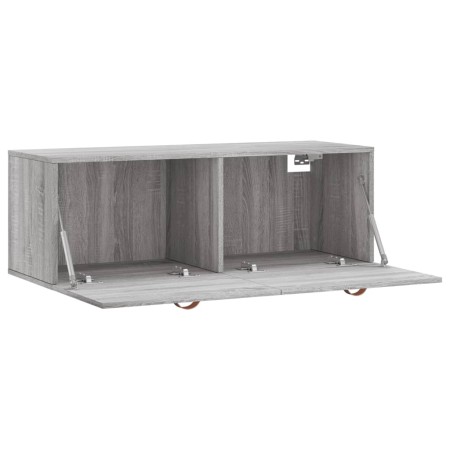 Mobile a Parete Grigio Sonoma 100x36,5x35 cm Legno Multistrato