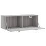 Mobile a Parete Grigio Sonoma 100x36,5x35 cm Legno Multistrato