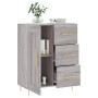 Credenza Grigio Sonoma 69,5x34x90 cm in Legno Multistrato