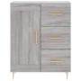 Credenza Grigio Sonoma 69,5x34x90 cm in Legno Multistrato