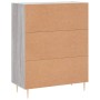 Credenza Grigio Sonoma 69,5x34x90 cm in Legno Multistrato