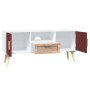 Mobile Porta TV con Ante 105x30x45 cm in Legno Multistrato