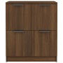 Credenza Rovere Marrone 60x30x70 cm in Legno Multistrato