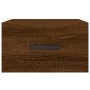 Comodino a Muro Rovere Marrone 35x35x20 cm
