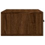 Comodino a Muro Rovere Marrone 35x35x20 cm