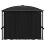 Gazebo con Tende 300x300x265 cm Antracite