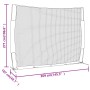 Rete Baseball Rossa e Nera 369x107x271 cm Acciaio e Poliestere