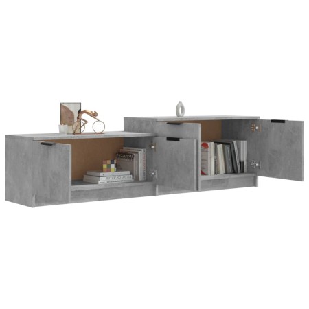 Mobile Porta TV Grigio Cemento 158,5x36x45 cm Legno Multistrato