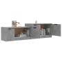 Mobile Porta TV Grigio Cemento 158,5x36x45 cm Legno Multistrato