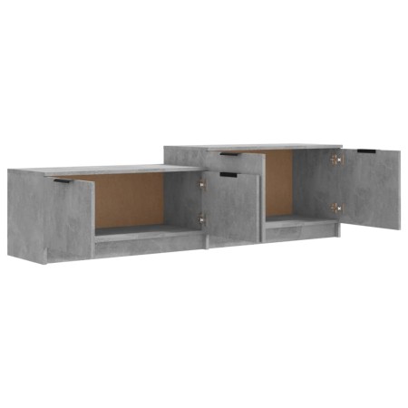 Mobile Porta TV Grigio Cemento 158,5x36x45 cm Legno Multistrato