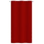 Paravento per Balcone Rosso 120x240 cm in Tessuto Oxford