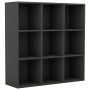 Libreria Grigia 98x29x97,5 cm in Legno Multistrato