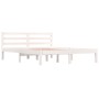 Giroletto in Legno Massello di Pino 140x190 cm Bianco