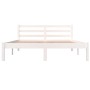 Giroletto in Legno Massello di Pino 140x190 cm Bianco