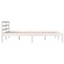 Giroletto in Legno Massello di Pino 140x190 cm Bianco
