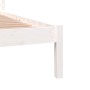 Giroletto in Legno Massello di Pino 140x190 cm Bianco