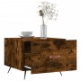Tavolino da Salotto Rovere Fumo 50x50x40 cm Legno Multistrato