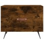 Tavolino da Salotto Rovere Fumo 50x50x40 cm Legno Multistrato