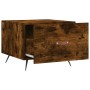Tavolino da Salotto Rovere Fumo 50x50x40 cm Legno Multistrato
