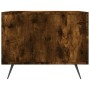 Tavolino da Salotto Rovere Fumo 50x50x40 cm Legno Multistrato