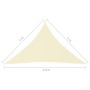 Parasole a Vela Oxford Triangolare 4x4x5,8 m Crema