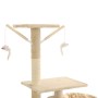 Albero per Gatti con Tiragraffi in Sisal 230-250 cm Beige