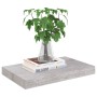 Scaffali a Parete 4 pz Grigio Cemento 40x23x3,8 cm in MDF