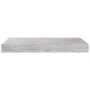 Scaffali a Parete 4 pz Grigio Cemento 40x23x3,8 cm in MDF