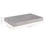 Scaffali a Parete 4 pz Grigio Cemento 40x23x3,8 cm in MDF