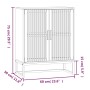 Credenza Bianca 60x30x75 cm in Legno Multistrato
