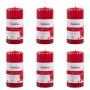 Bolsius Candele Profumate Rigate 6 pz 120x58 mm Melograno