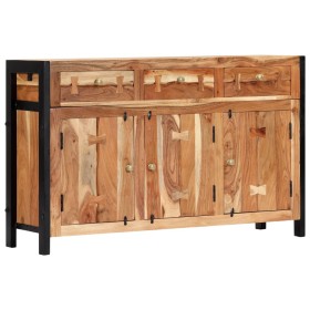 Credenza 120x35x75 cm in Legno Massello di Acacia