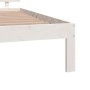 Giroletto Bianco in Legno Massello 120x190 cm Small Double