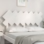 Testiera per Letto Bianca 151,5x3x81 cm Legno Massello di Pino